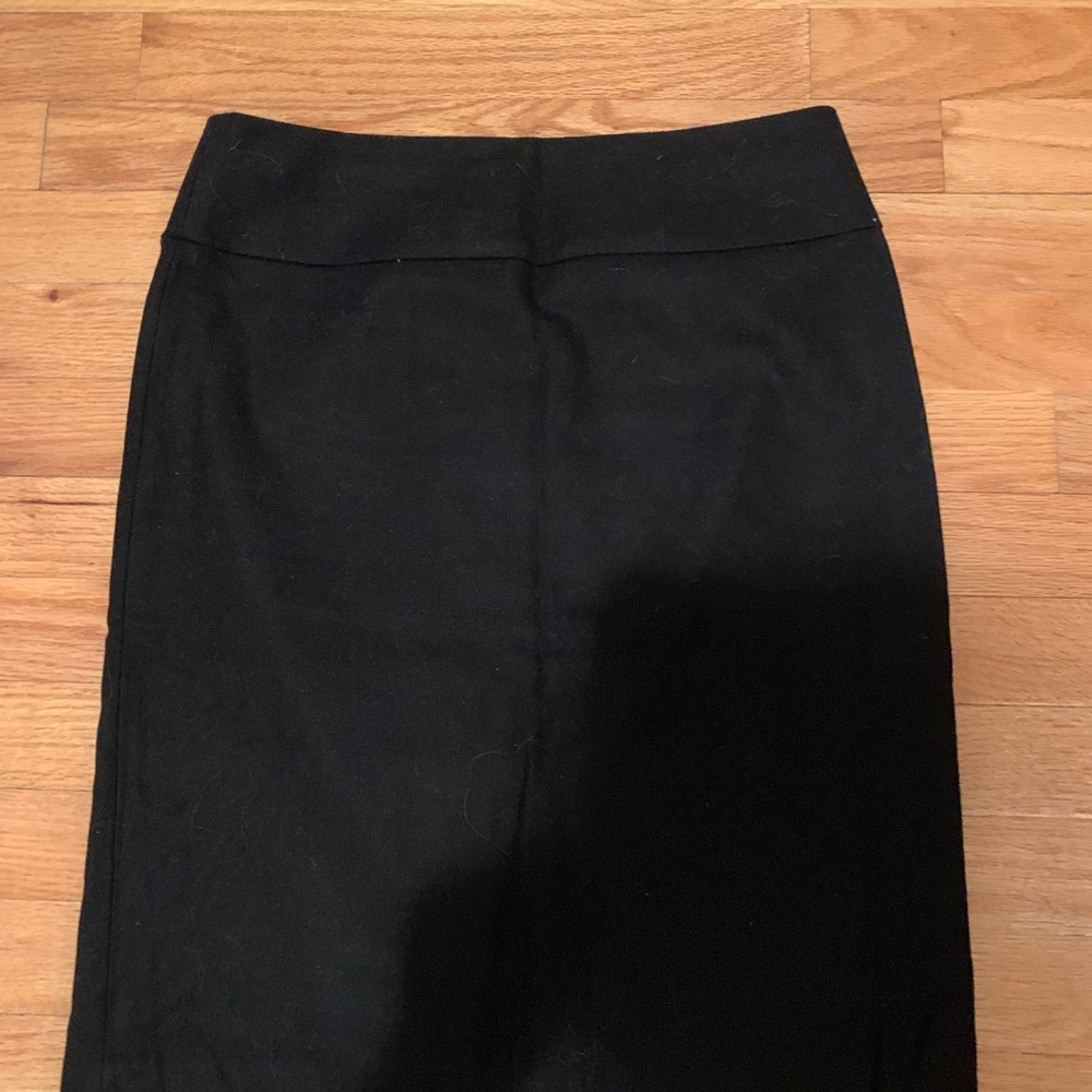 Wool black skirt